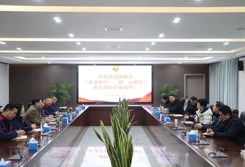 楊文萍到公司開展“親清有約、‘銅’心助企”走訪調(diào)研