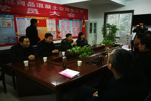 銅官區(qū)區(qū)委常委、人武部到商品混凝土公司開展專項督導(dǎo)工作
